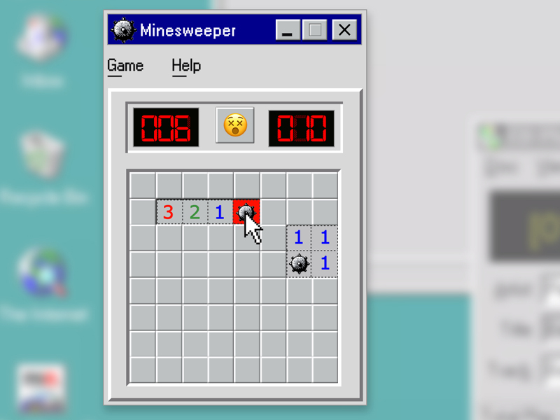 Minesweeper Game UI Sketchnressource