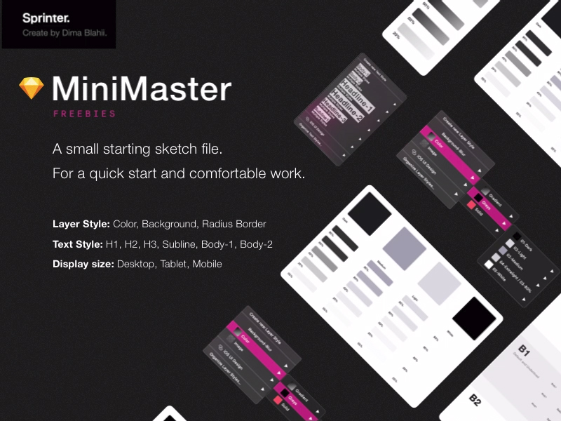 Kit de interfaz de usuario de inicio pequeño : MiniMaster