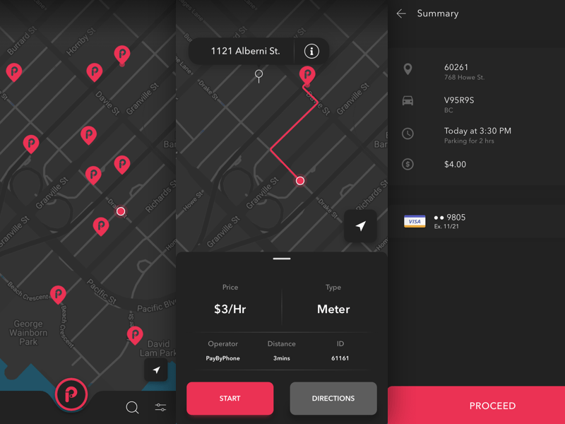 駐車場を探すアプリコンセプトSketchリソース