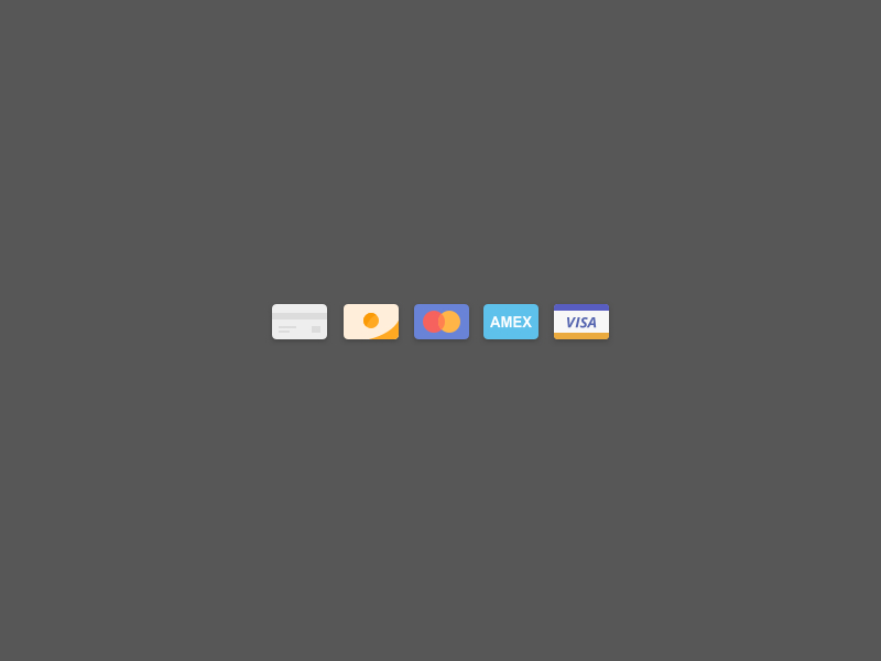 Credit Card Icons Sketch Resource
