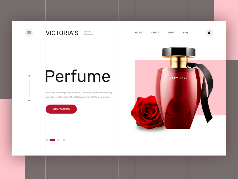 Perfume Landing Page Sketch Resource