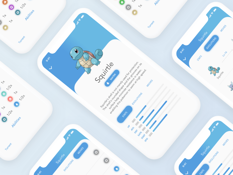 iOS Pokedex App Sketch Resource