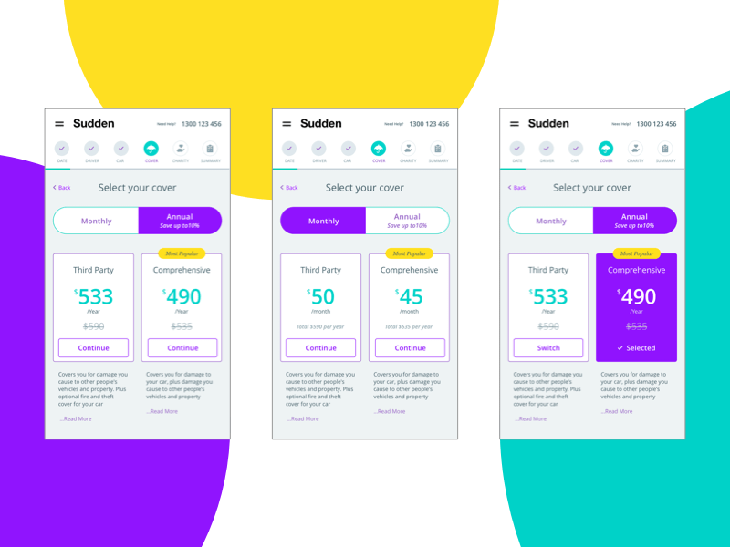 Pricing Page Mobile View Sketch Resource