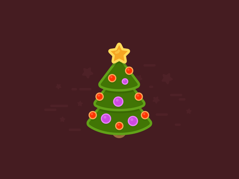 Recurso de bosquejo de árbol de navidad