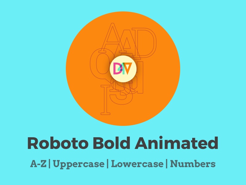 Animierte SVG Alphabet Kit Sketch Ressource