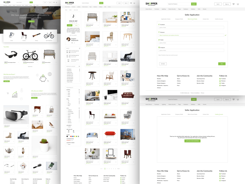 Shopper UI Kit Sketch-Ressource