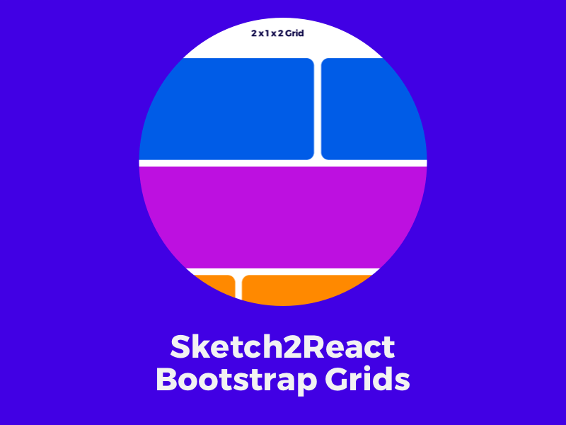 Sketch2React Bootstrap Grids Recurso de boceto