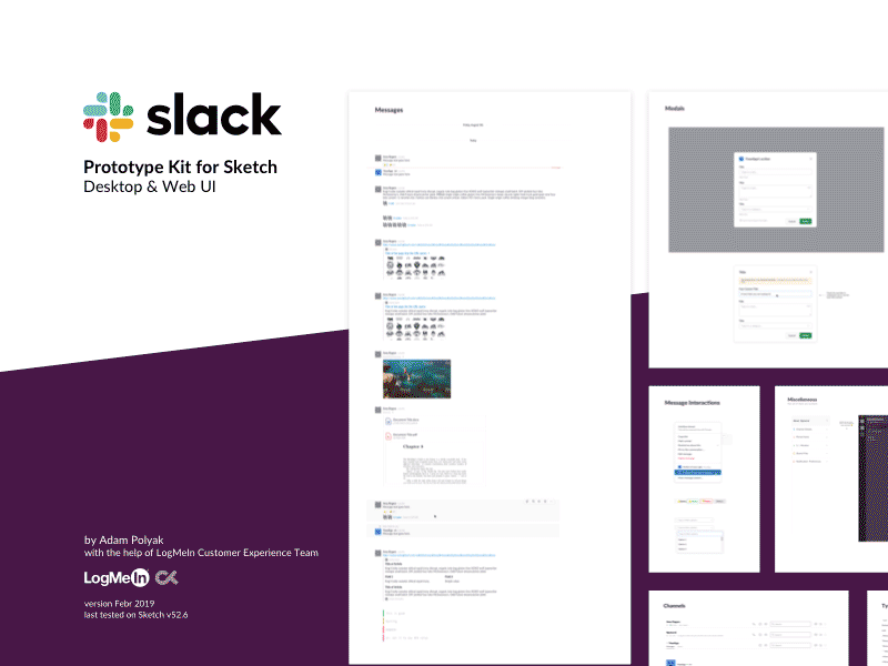 Slack Prototype Kit Sketch Resource