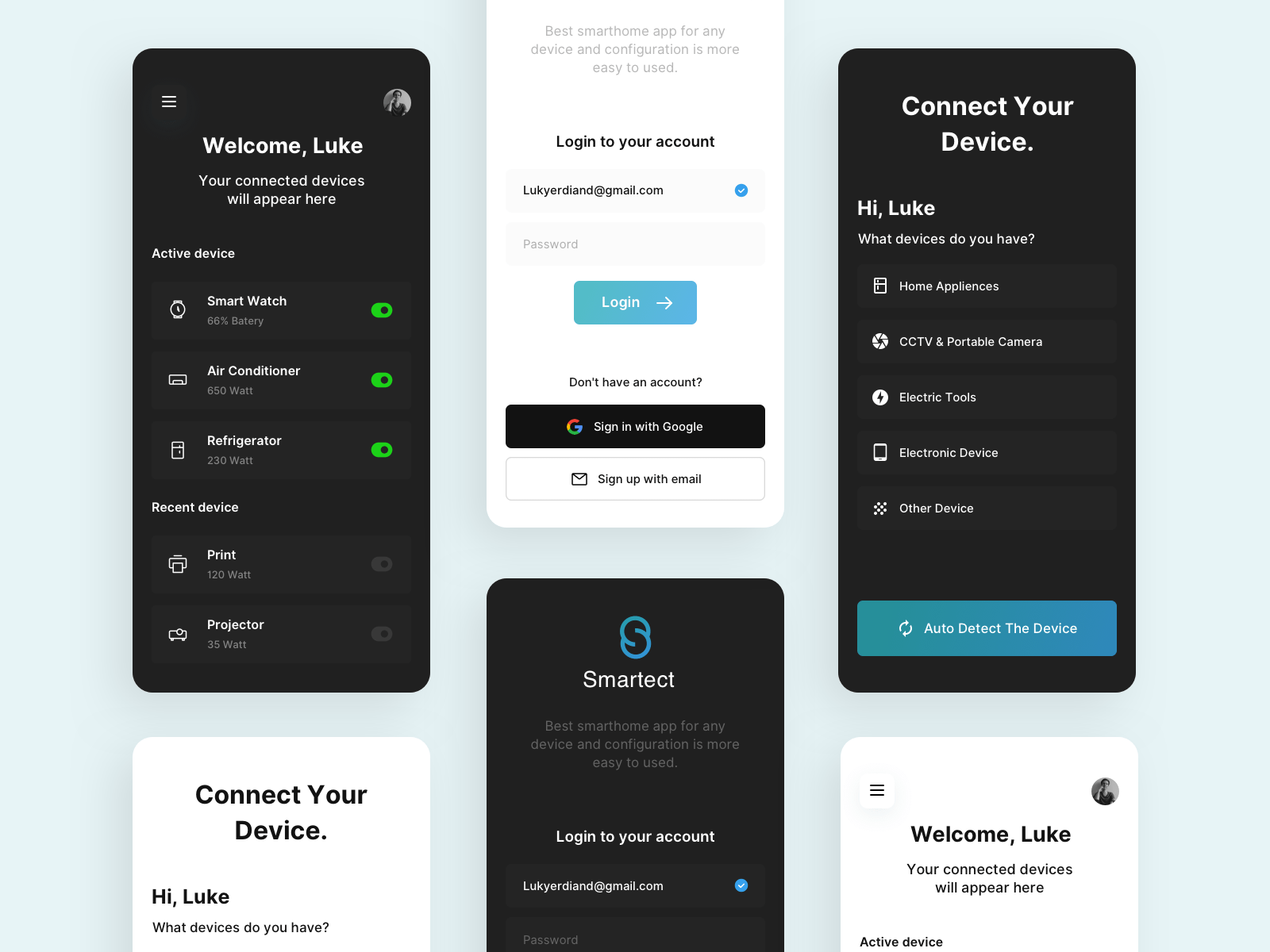 Verbundene Geräte Mobile App Sketch Resource