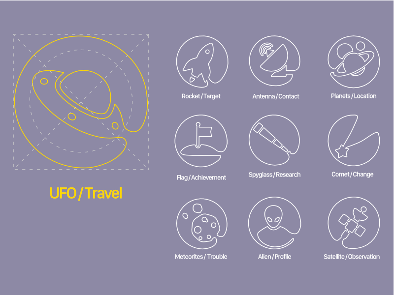 10 Space Icons Sketch Resource