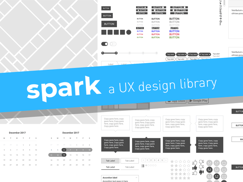 Biblioteca de diseño de Sketch UX – Spark