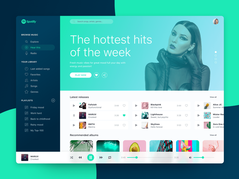 Macos Spotify Redesign Sketchリソース