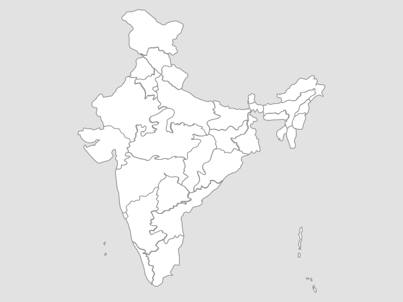 Etats de la ressource de croquis de l'Inde