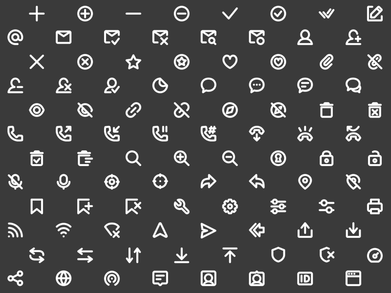 96 Super Basic-Icons-Skizzierungsressourcen