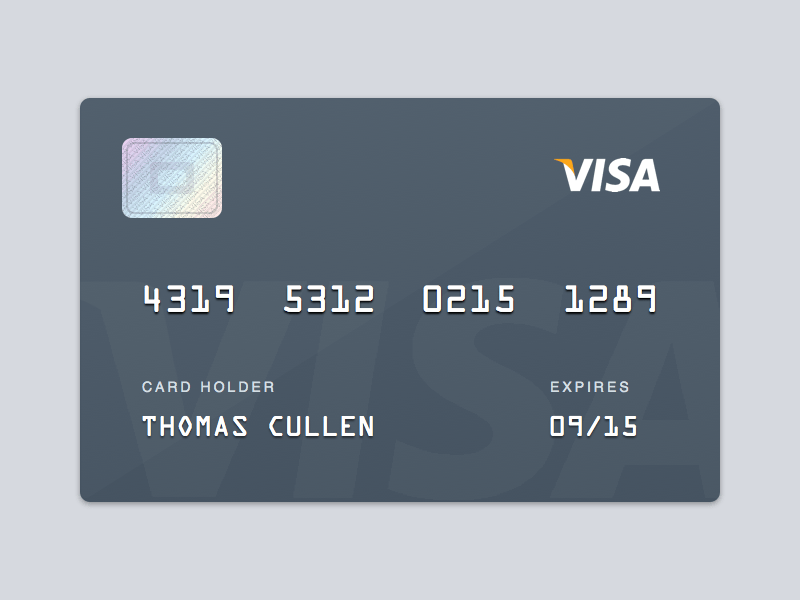 Ressource de croquis de carte Visa