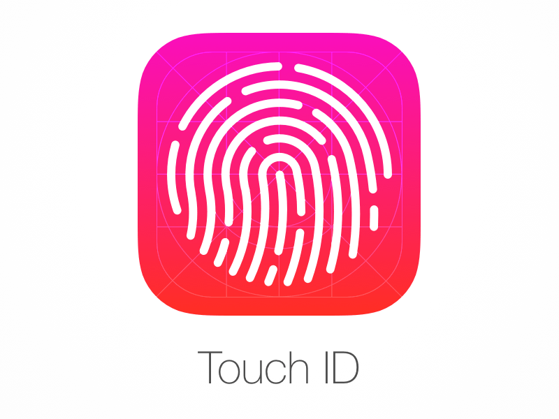 Touch-ID-Symbol Sketch-Ressource
