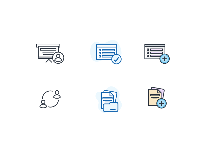 6 Training Icons Sketch Resource