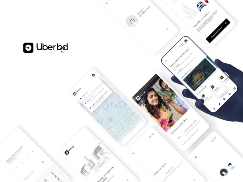 Uber Redesign Concept эскиз ресурс