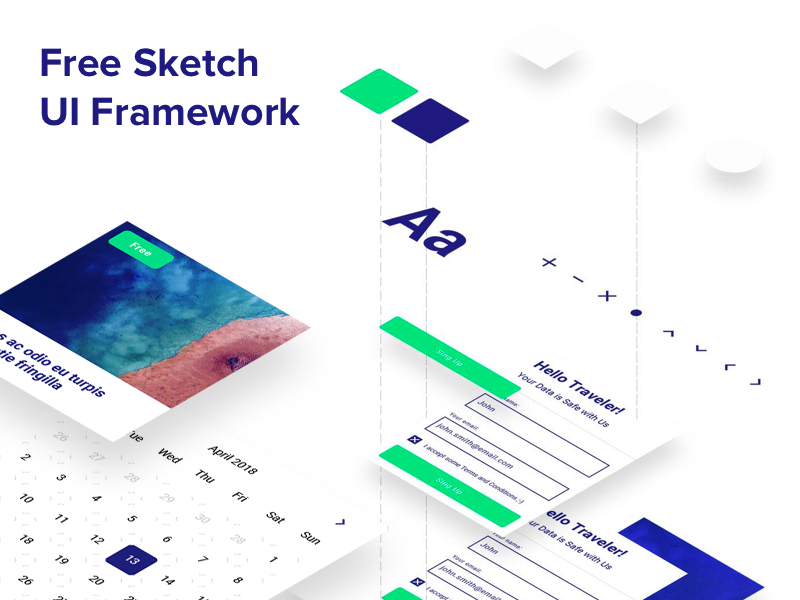 Web UI Framework Sketch Resource