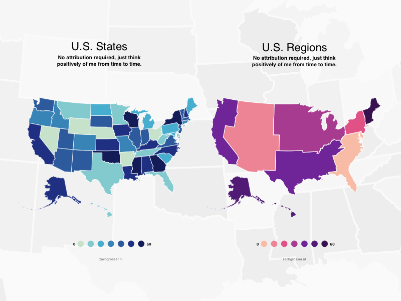 Estados Unidos y regiones Sketch Recursos