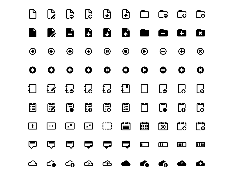 Vektor-Icons for Web Sketch Resource