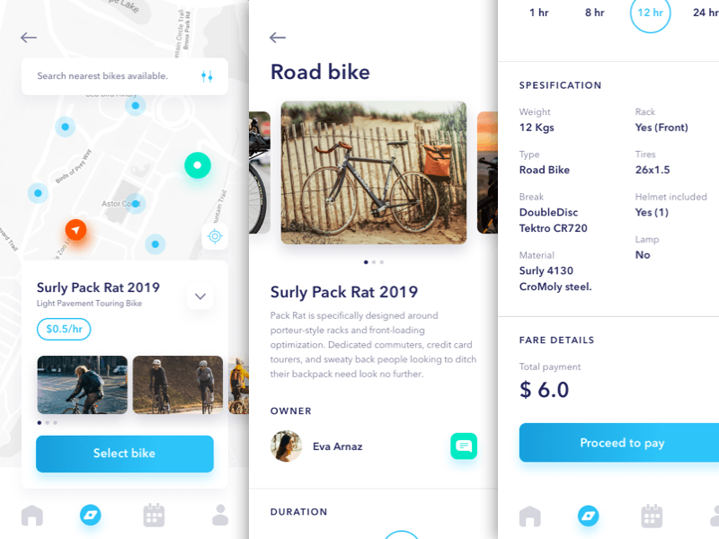 Bicycle Sharing App Sketch Resource