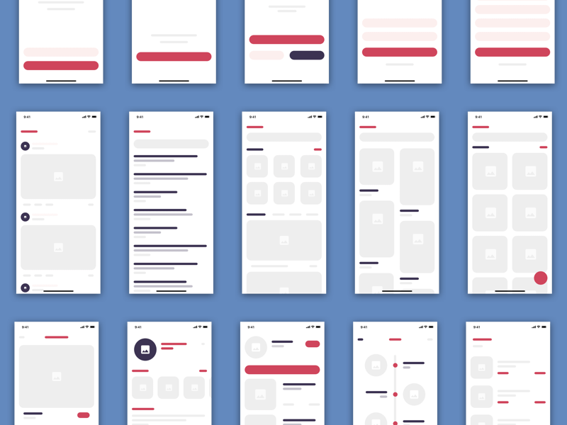 15 Wireframe ecommerce Vues Sketch Ressource