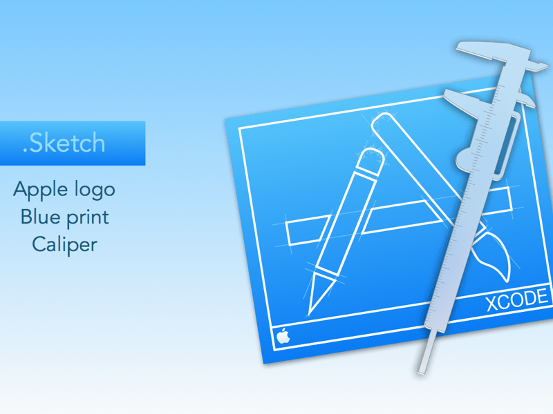 Apple Xcode 6 - Recurso de boceto de calibrador