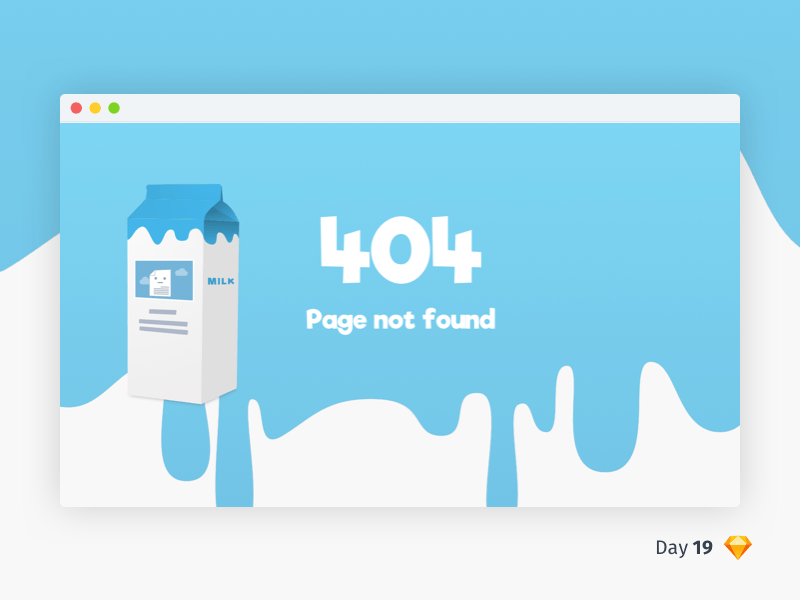 Concept de 404 pages
