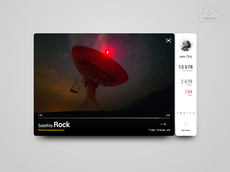 Rock satélite (widget de vídeo)