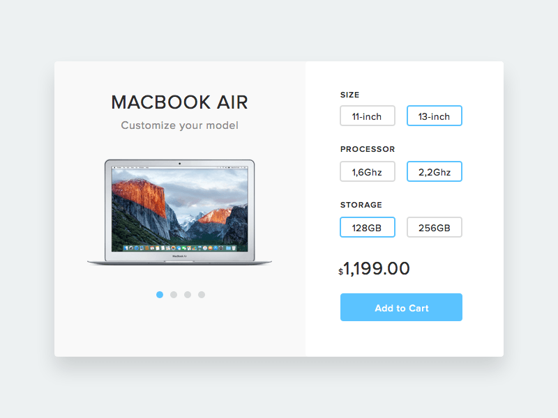 Customize Product Page