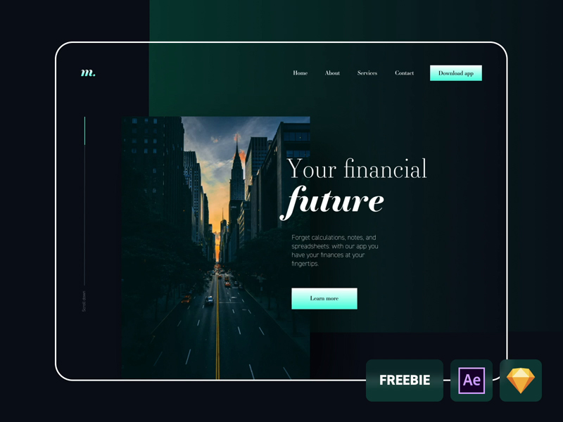 Financial Website Template