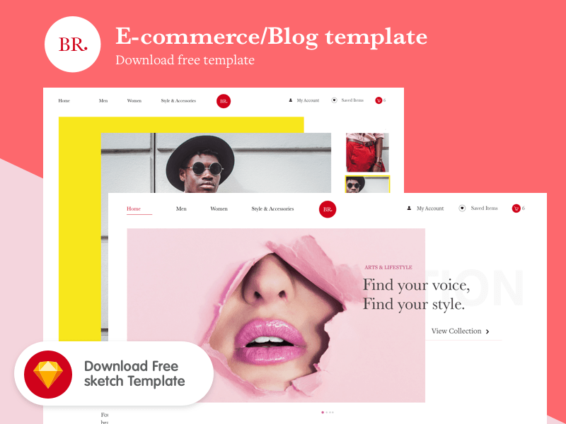 E-Commerce / Blog Template