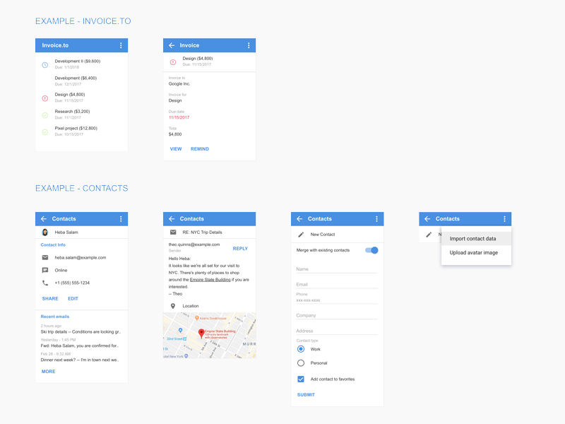 Kit de conception Addon Gmail