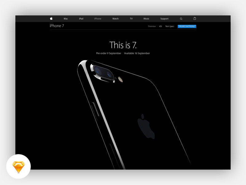 iPhone 7 ランディングページ