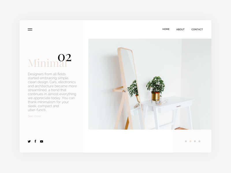 Minimal Website Concept