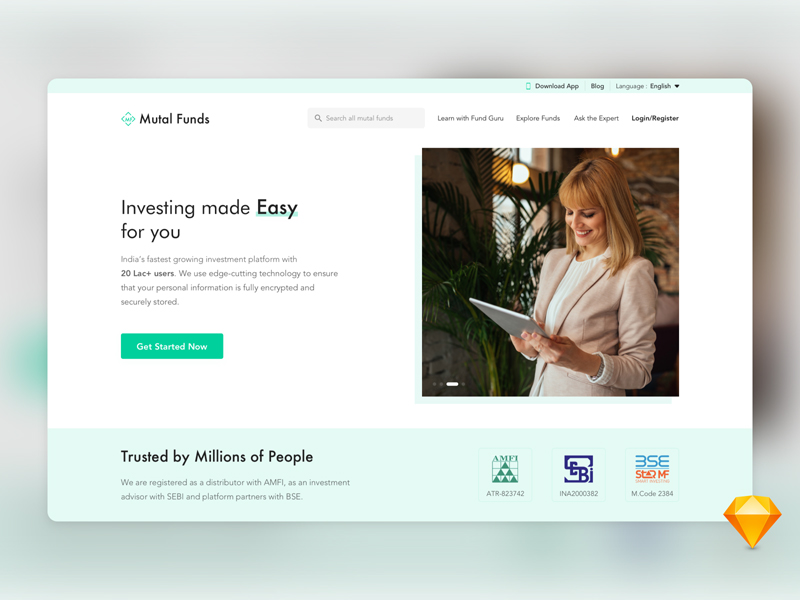 Дизайн инвестиционного веб-сайта