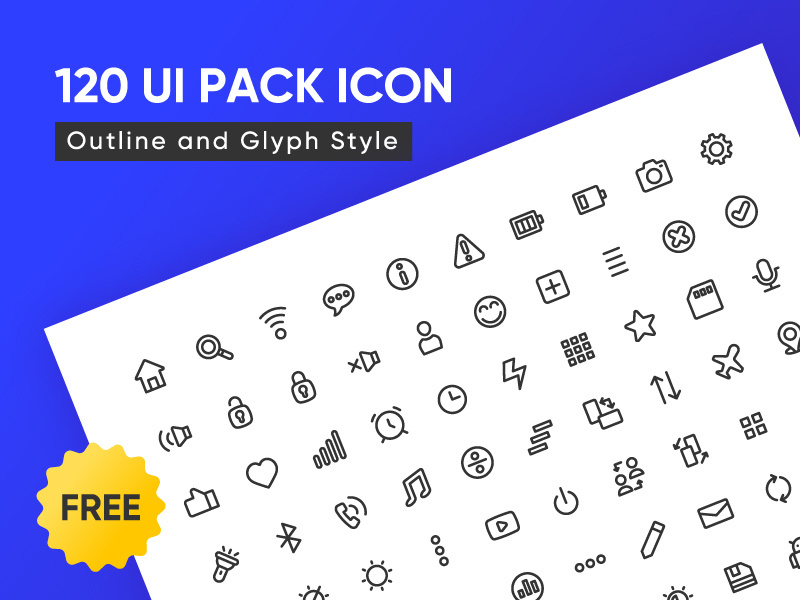 120 UI -Symbole Pack