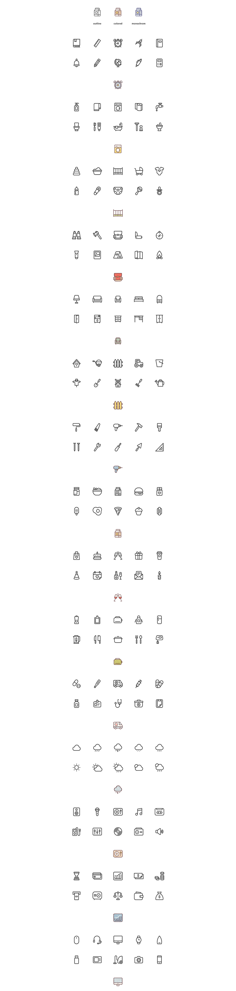 150 iconos vectoriales gratis