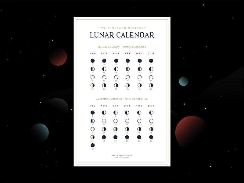 2019 Mondkalender