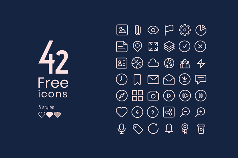 42 бесплатные значки вектора