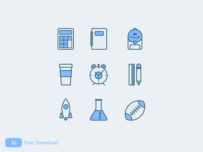 Back to School Icons Pack