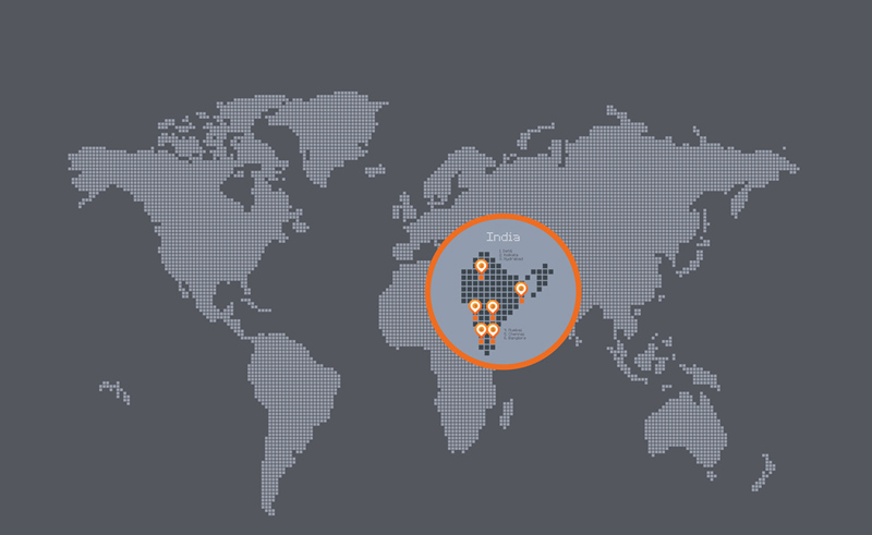 Dot World Map Vector