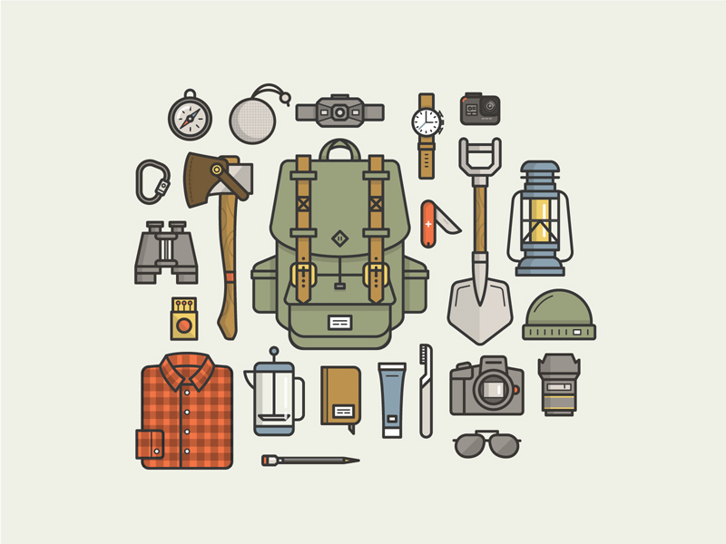 Essentials de equipo de campamento
