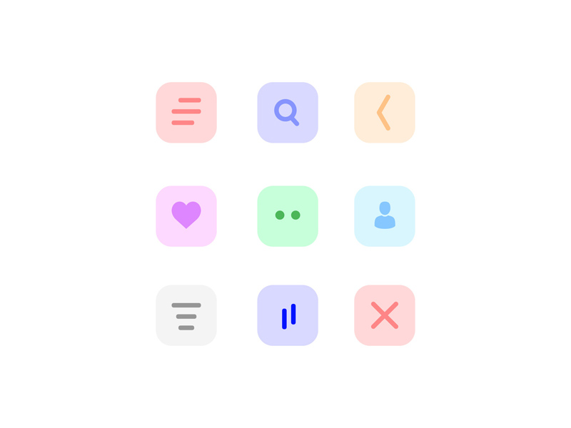 Simple Icons Set
