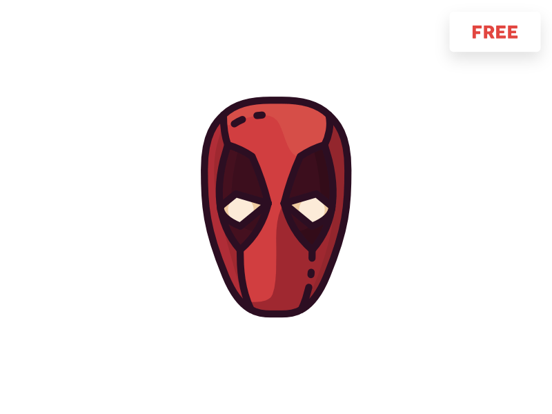 Avatar du vecteur de Deadpool