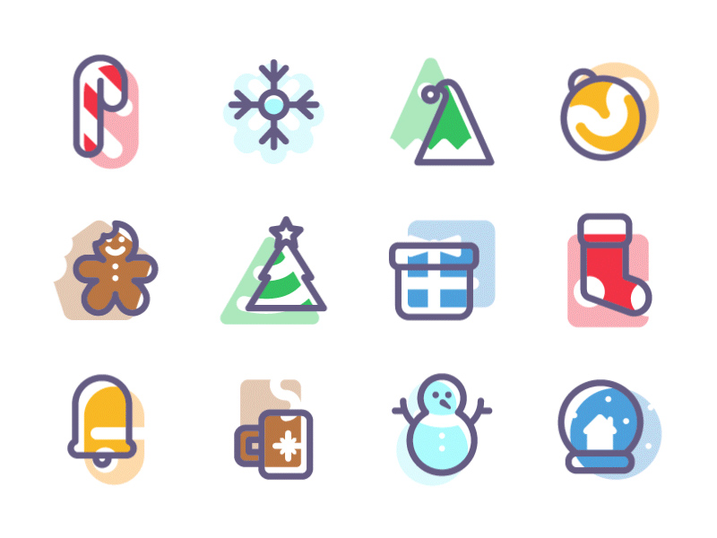 Christmas Candy Icons
