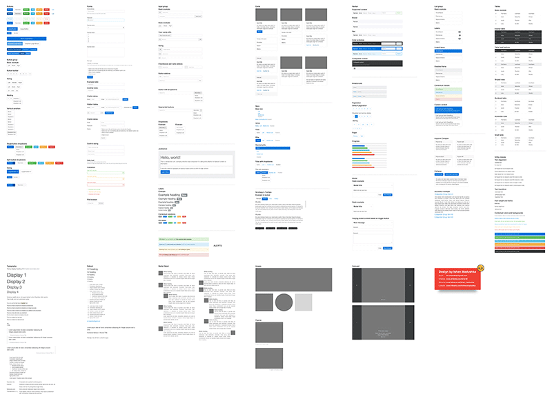 Bootstrap 4 Vector GUI -Pack