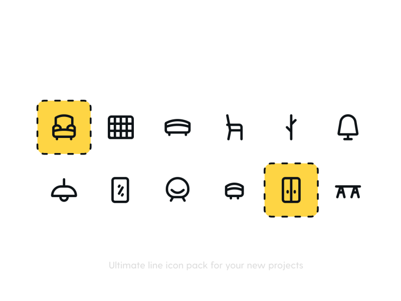 Furniture Icons Pack