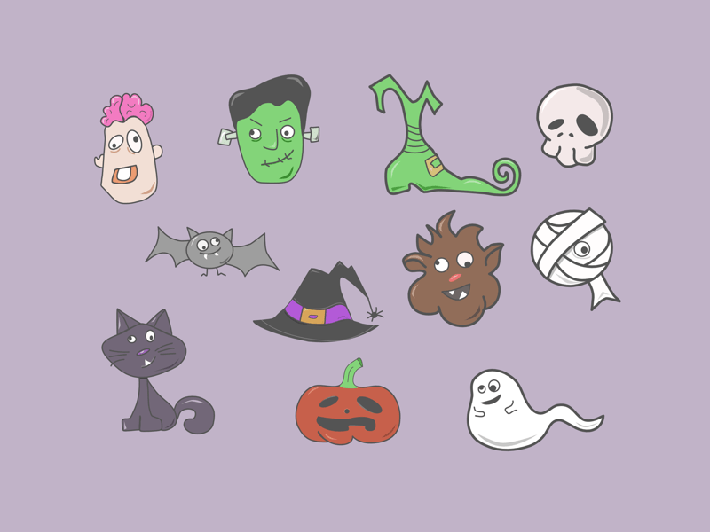 Icônes d'Halloweeny
